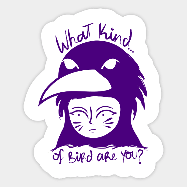 I'm a raven Sticker by papatdesign